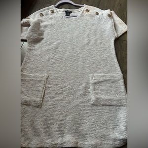 Women’s a large Dress sweater can wear with stocking or leggings worn once